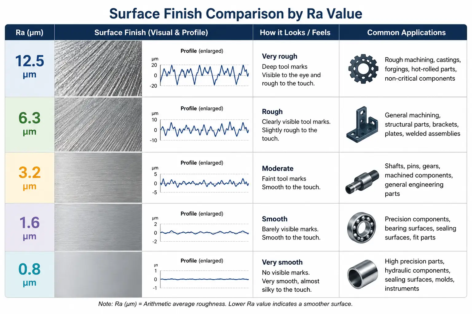 CNC Surface Roughness (Ra) Explained