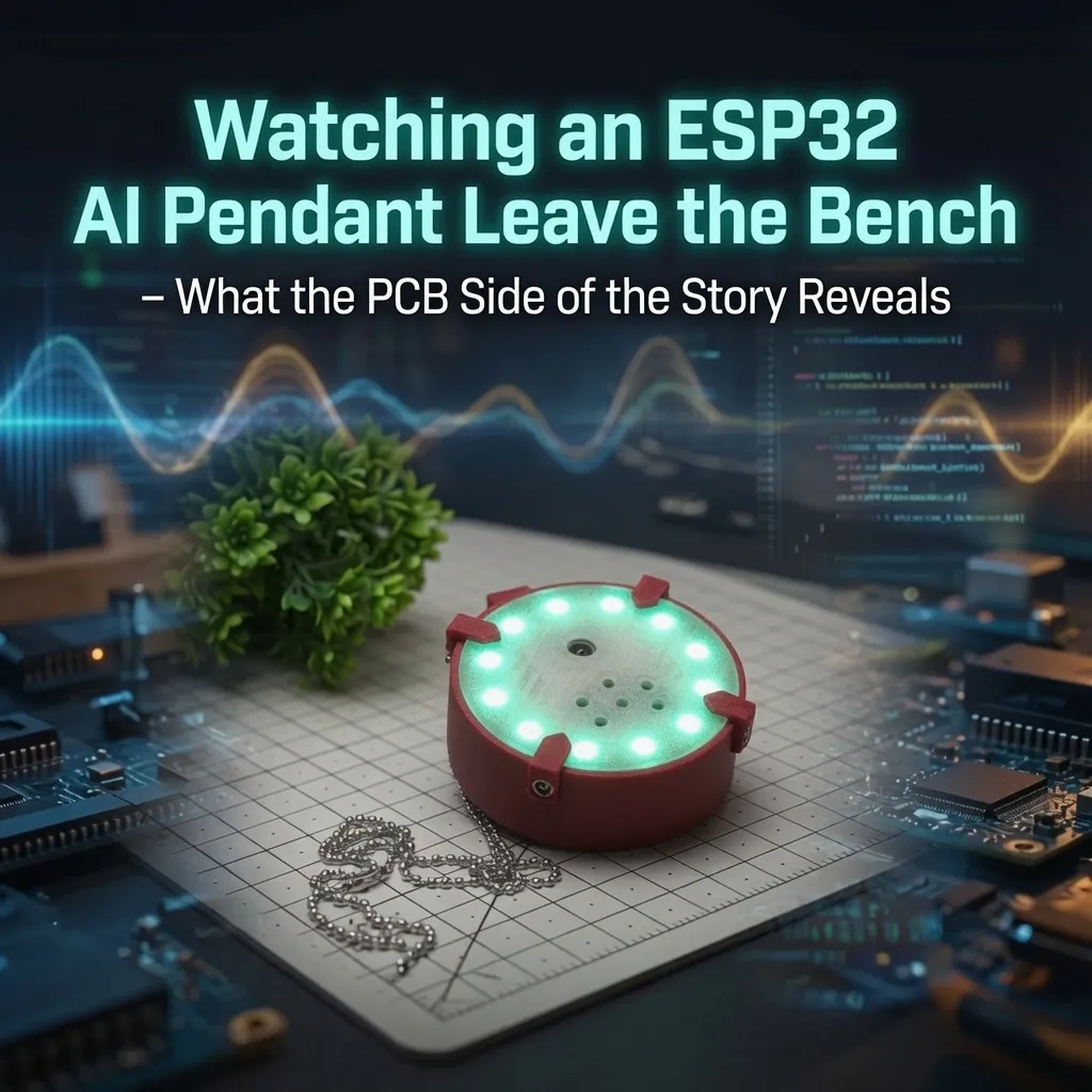 Watching an ESP32 AI Pendant Leave the Bench – What the PCB Side of the Story Reveals