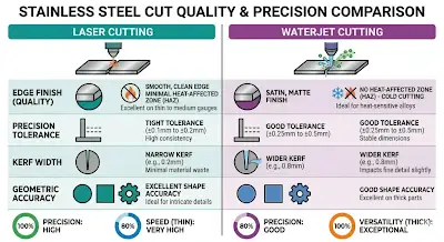 Laser Cutting vs Waterjet Cutting for Sheet Metal: Which Process Is Better?