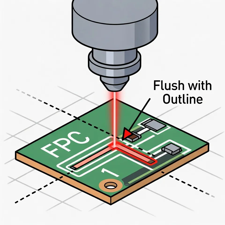 Why FPC Traces Flush with Outline Cause Laser Cutting Problems