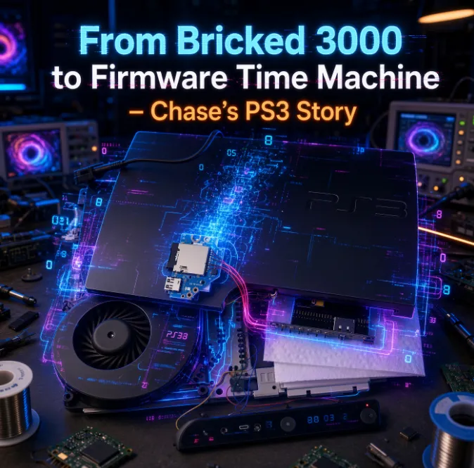 From Bricked 3000 to Firmware Time Machine – Chase's PS3 Story