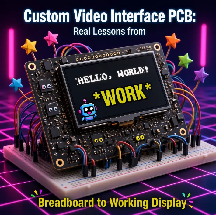 Custom Video Interface PCB: Real Lessons from Breadboard to Working Display