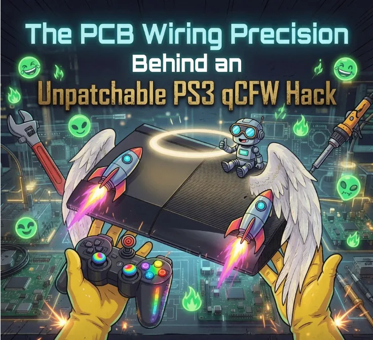 The PCB Wiring Precision Behind an Unpatchable PS3 qCFW Hack