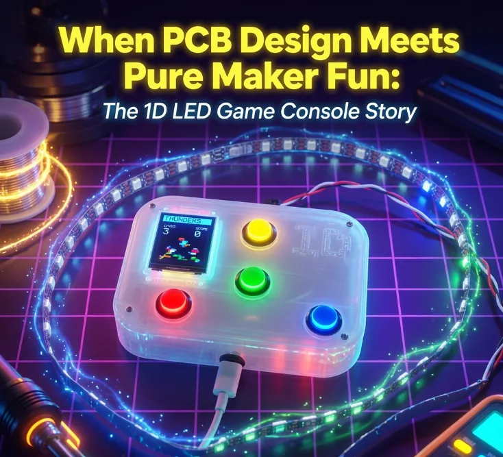 When PCB Design Meets Pure Maker Fun: The 1D LED Game Console Story