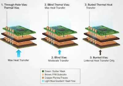 Through-Hole/Blind/Buried Thermal Vias