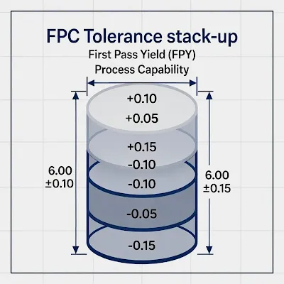 FPC Tolerance stack-up diagram