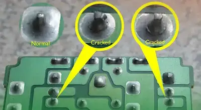 Cold Solder Joint Examples