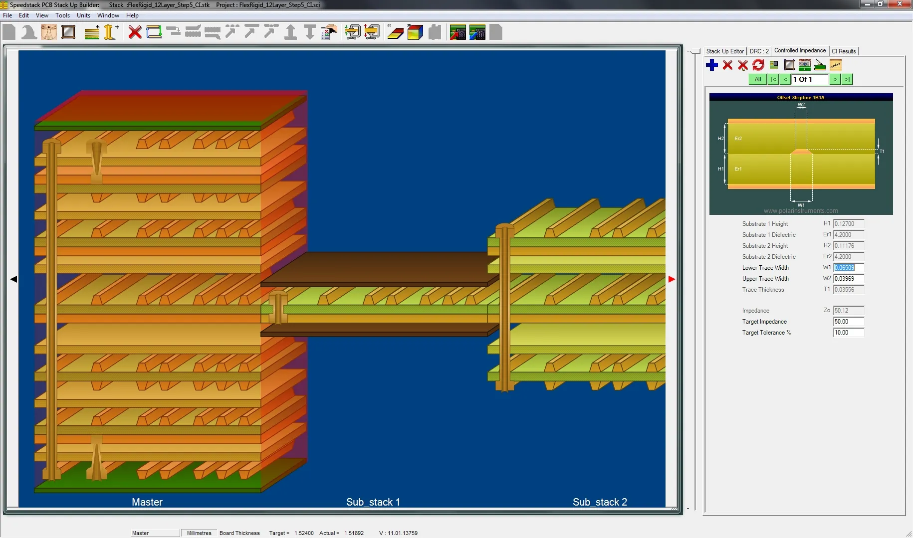 Rigid-Flex PCB Stackup Cross-Section