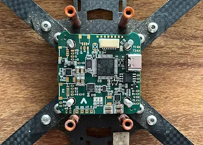 Critical components, such as the microcontroller, gyroscopes, and accelerometers, should be positioned centrally on the board to mitigate the impact of vibrations.