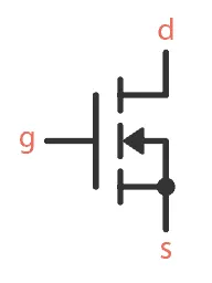 MOSFET N-channel symbol
