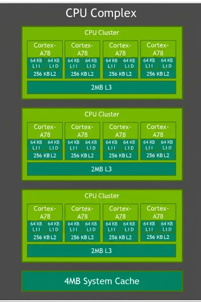 Orin CPU cluster and FSI layout