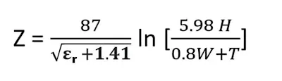 Diagram of trace width, spacing, and dielectric impact on 6-layer impedance