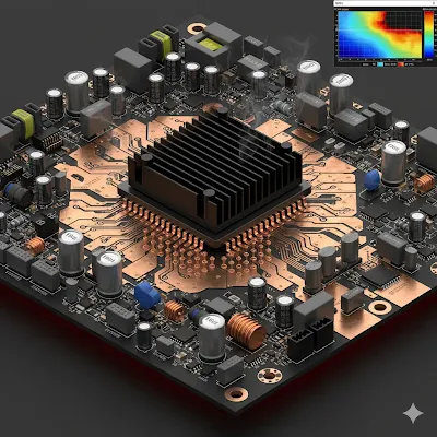 heat damaged PCB