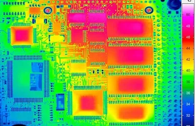 Thermal Imaging of High-Power PCB