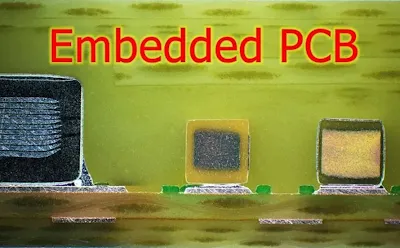 Cross-Section of Embedded Component PCB Stackup