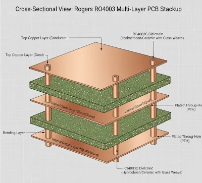 Rogers PCB stackup
