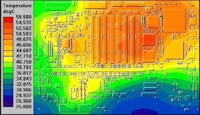 Thermal Imaging of Ceramic PCB During Reflow