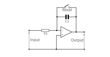op amp integrator with reset switch