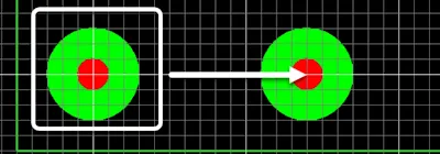PCB Fiducial Marks Closeup