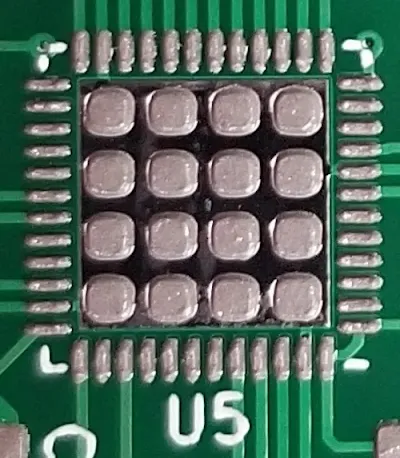3D CT Slice of QFN Thermal Pad