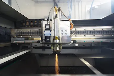Laser Cutting Process Diagram