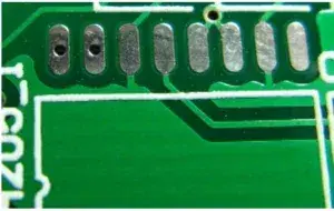 PCB pad after repaired