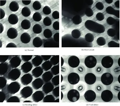 pcb x-ray inspection of BGA solder joints