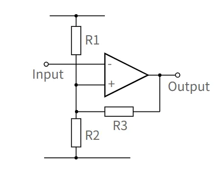 op amp Schmitt trigger circuit