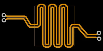 Serpentine routing