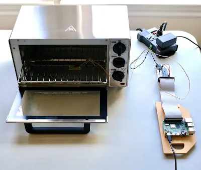 Completed Toaster Oven Reflow Setup