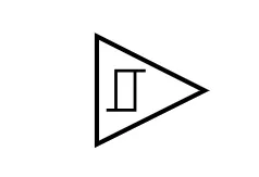 Schmitt trigger circuit symbol