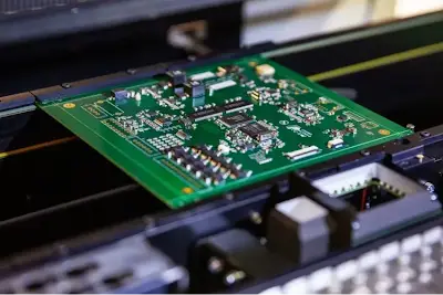 SMT placement machine populating low-volume prototype boards