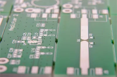 PCB Panel with V-Scoring and Fiducials