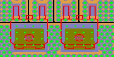 Thermal Via Grid Pattern