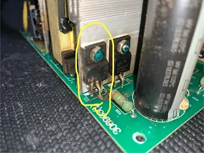 Burnt Components on Power Supply PCB