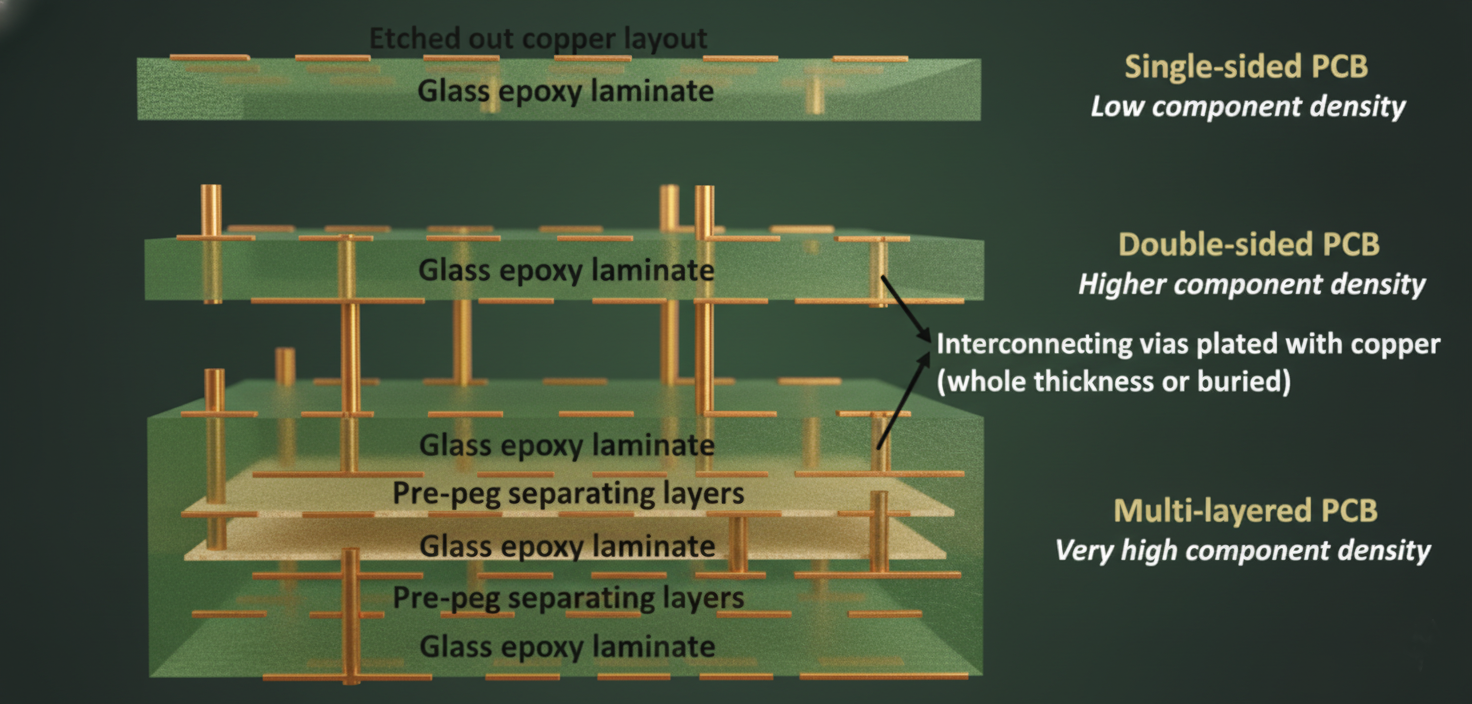 etched out copper layout