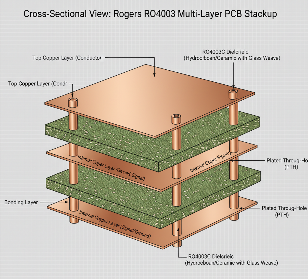 Rogers PCB stackup