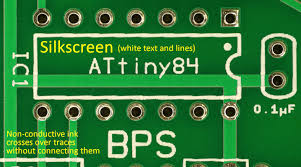 PCB silkscreen font
