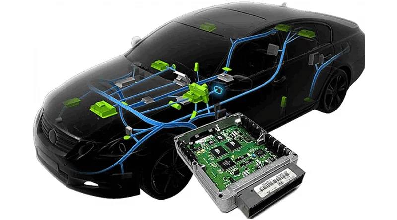 High Tg PCB installed in an automotive control module