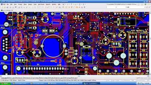 FR-4 PCB design showing strategic component positioning
