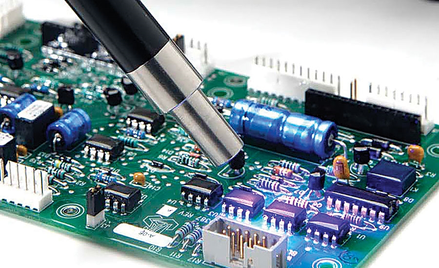 Visual test of advanced PCB materials for heat resistance