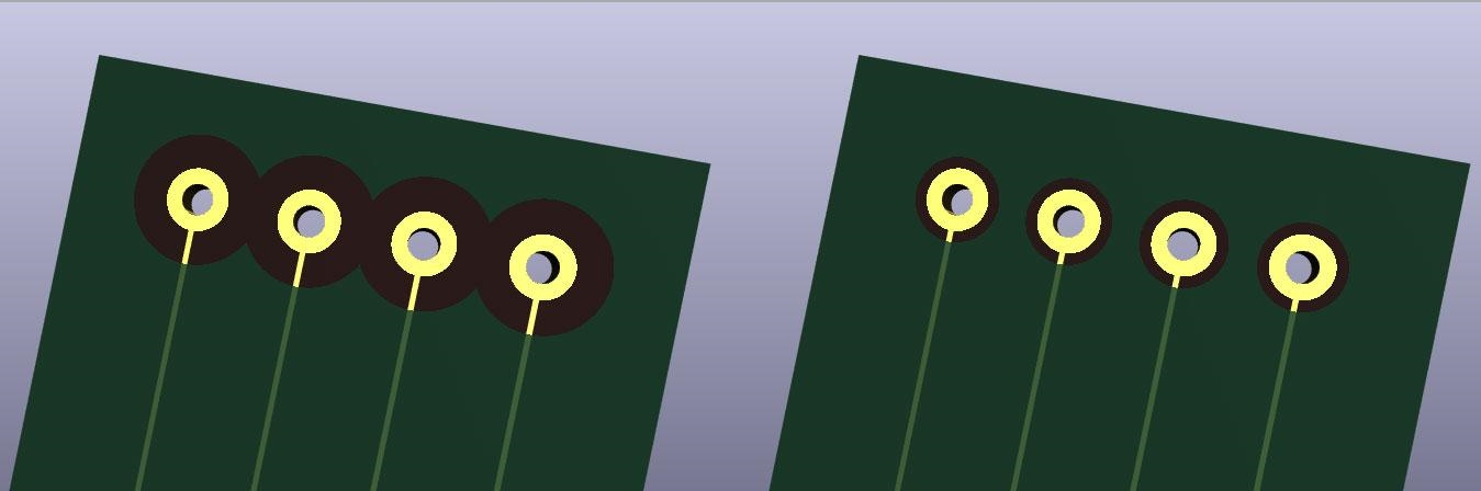 Solder Mask Misalignment Example