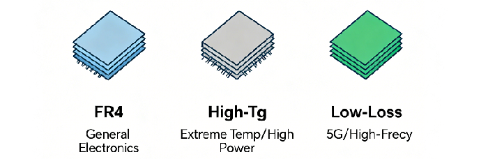 'Comparison of FR-4 vs High-Tg Laminate Thermal Profiles