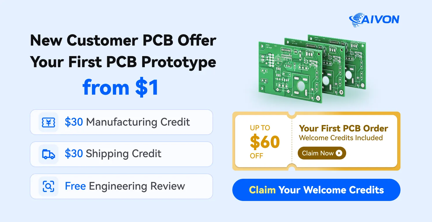 Cheap PCB Manufacturing Price by Using New Customer Credits