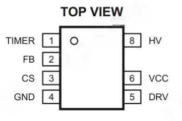 HFC0500 AC-DC application circuit schematic