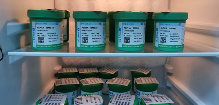 Solder Paste Storage Setup