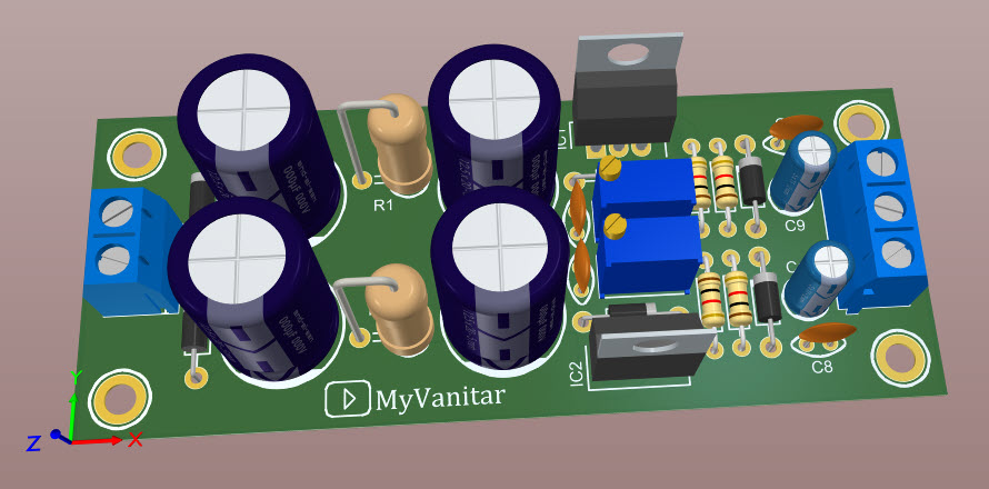 Low-Noise PCB Layout Example