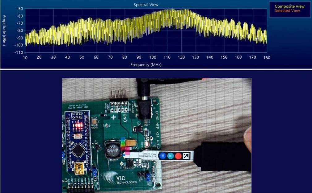 EMI Near-Field Probe Scan on PCB
