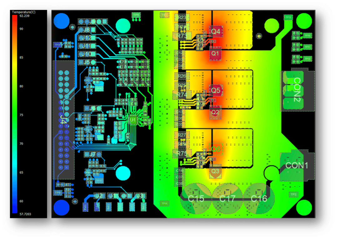 Thermal Imaging of Power PCBA