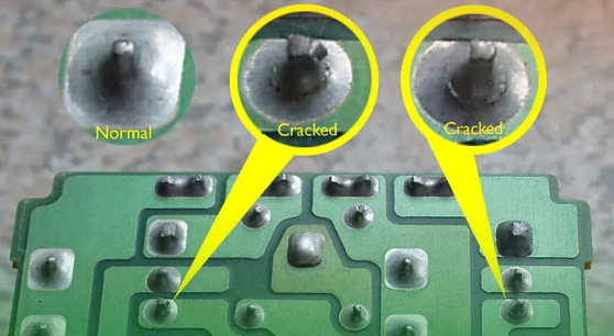 Cold Solder Joint Examples
